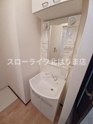【独立洗面台】 | ヴィラージュ大開Ｄ
