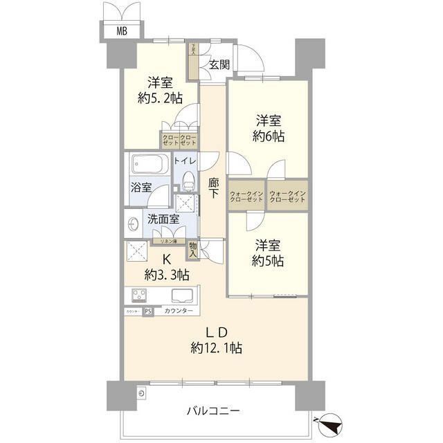 ひばりが丘フィールズ１番街（０１１７１６）の間取り