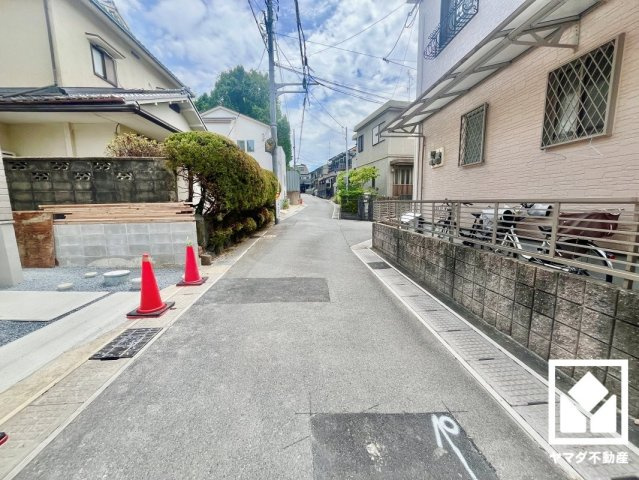 宇治市広野町寺山　３期の前面道路含む現地写真