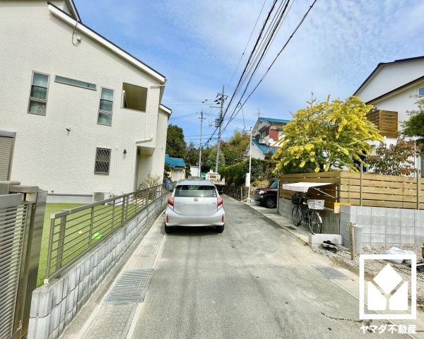 宇治市広野町寺山　３期２号地の前面道路含む現地写真|3月9日　現地写真更新
