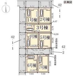 リーブルガーデン東住吉区照ケ丘矢田9期の区画図
