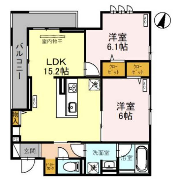ヴィアレット　Ⅷの間取り|間取図です！