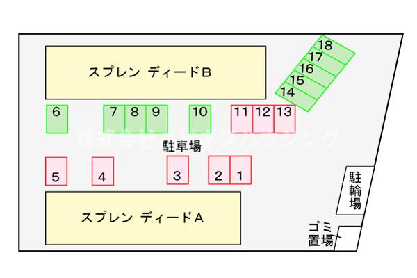 スプレン　ディード　Ａの区画図