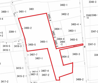 【土地図】 | 鹿屋市串良町下小原　売地(全3筆)