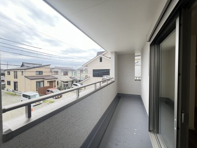 磯城郡田原本町　第3期　のバルコニー|広いインナーバルコニー