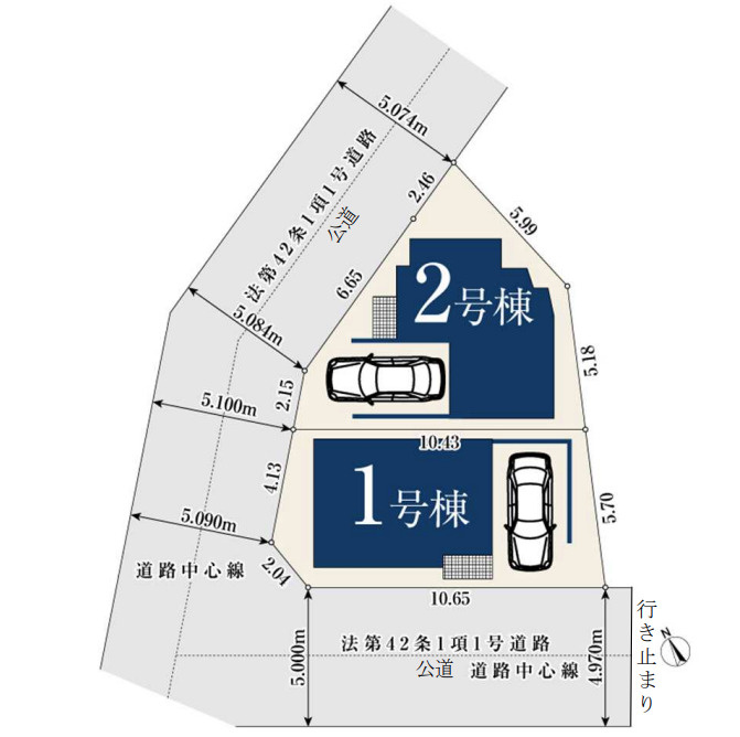 新築/和光市白子１丁目の区画図|和光市白子１丁目