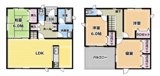 【間取り】 | 新築建売　坂口３号棟