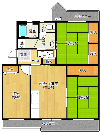 【間取り】 | すずかけ台ハイツ第2 | すずかけ台ハイツ第二(Good Home)