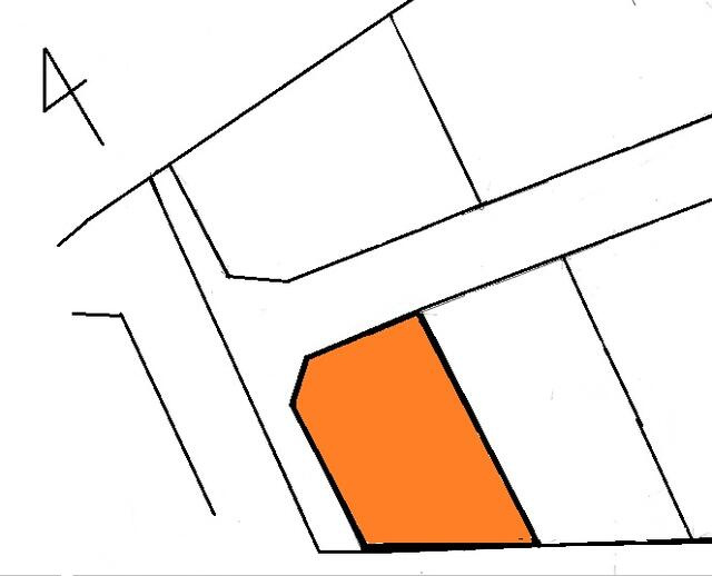 朝倉郡筑前町赤坂　売り土地の土地図