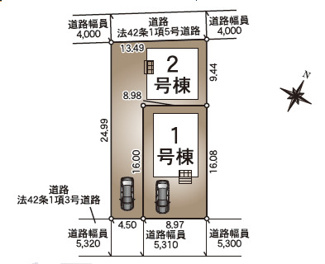 【区画図】 | 新築　新潟市西区真砂第8  2号