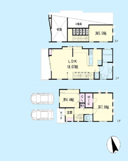 【間取り】 | 目黒区青葉台1丁目 | 各部屋クローゼット付の３ＬＤＫ。お子さまも憧れの個室が持てます。ただ暮らすだけでなく、快適さを求めて毎日気持ちの良い日々を。