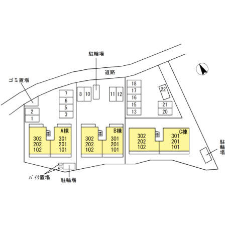 Tortuga Bの区画図