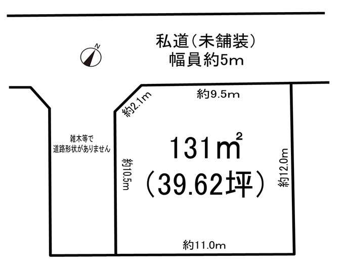鎌ケ谷市初富　土地の土地図