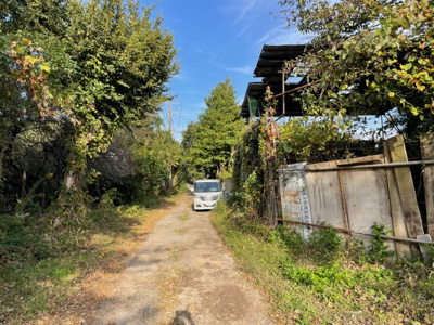 【外観】 | 鎌ケ谷市初富　土地 | 前面道路は未舗装です