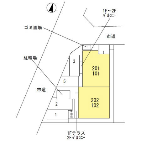 ヴィオラ志染の区画図