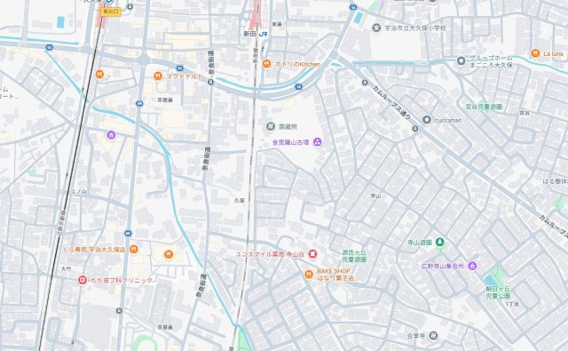 宇治市広野町寺山　第3期　新築一戸建ての地図