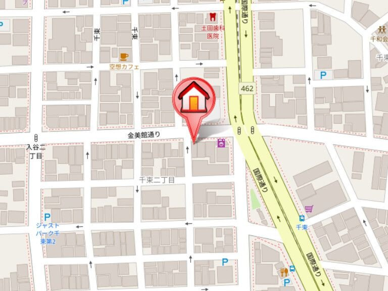 ヴァレッシア上野ＮｏｒｔｈＣｉｔｙの地図