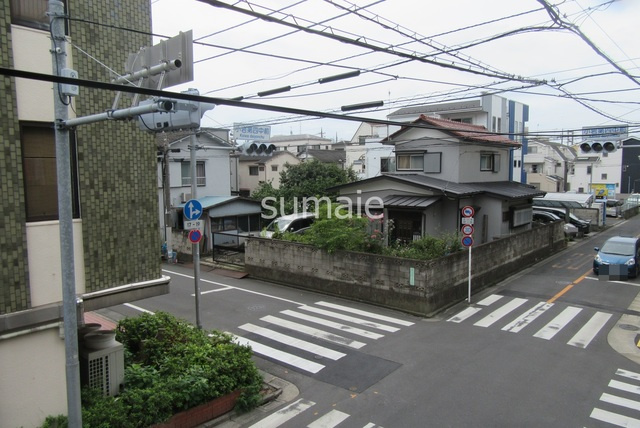 澤柳マンションの展望|バルコニーからの景色です。