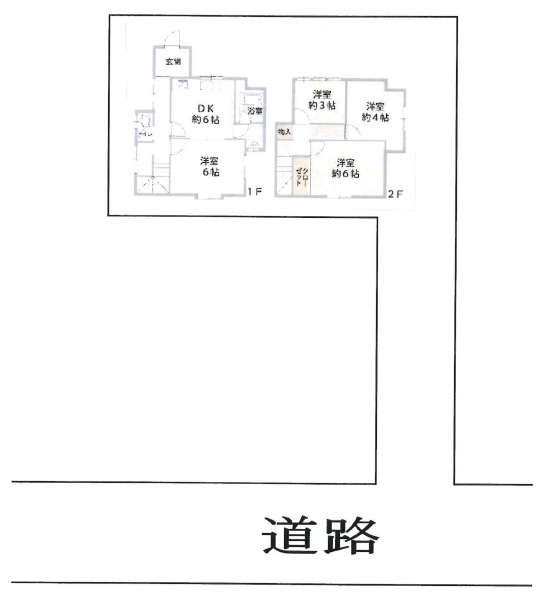 明石市二見町西二見　中古戸建の間取り|4DKです。
