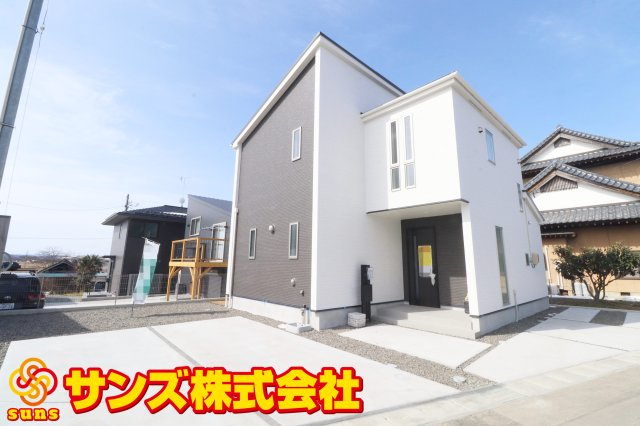 郡山市大槻町字室ノ木　　　１号棟　　　朝日が丘小学校、郡山第７中学区の外観|南東側から見た外観