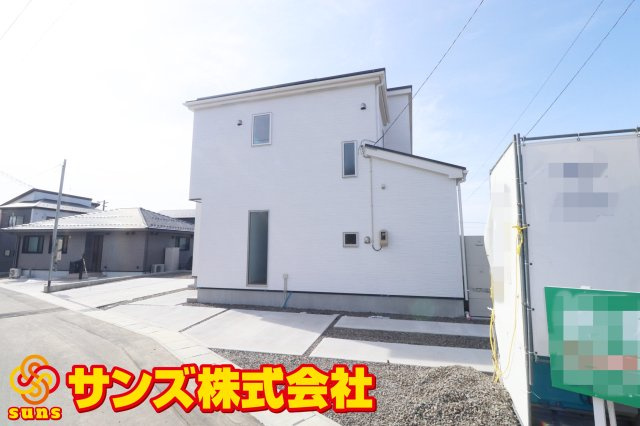 郡山市大槻町字室ノ木　　　１号棟　　　朝日が丘小学校、郡山第７中学区の外観|北東側前面道路