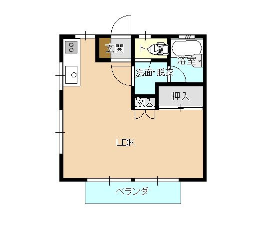 【間取り】 | コーポ・サンシティーＤ棟