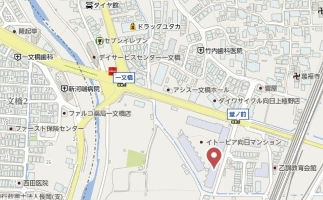 イトーピア向日マンションA棟　3階の地図