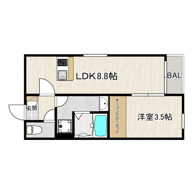 Le Calmeの間取り