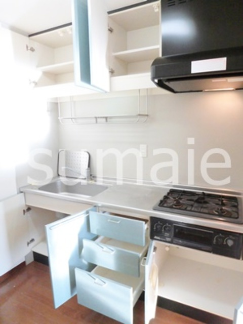 パークアベニューのキッチン|3口コンロ