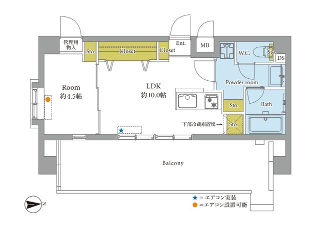 ラフィネスシャトードゥ赤坂の間取り|間取り