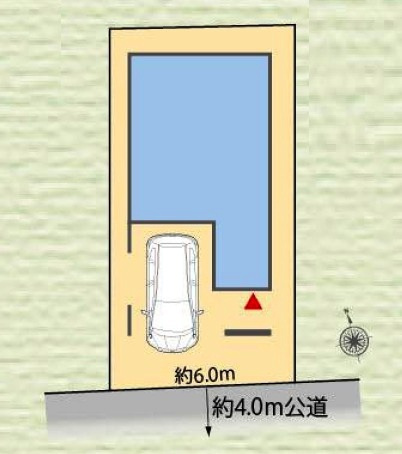 所沢市東狭山ケ丘1丁目・全1棟　新築一戸建　～3階建～の区画図|整形地・土地面積70.70平米（約21.38坪）