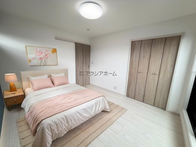 所沢市東狭山ケ丘1丁目・全1棟　新築一戸建　～3階建～の寝室|洋室7帖（家具はCG画像での表示になります）