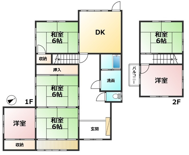 【間取り】 | 八幡西区永犬丸南3丁目戸建