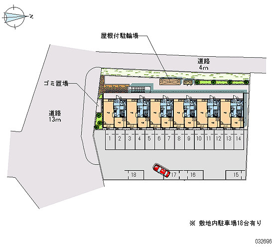 レオパレスロトリベラの区画図|画像4