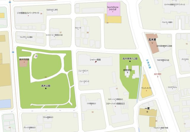 シャトー西宮の地図|おしゃれな内装