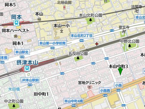 ステイツ本山中町の地図