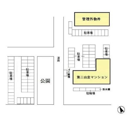 第３山忠マンションの区画図