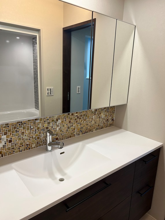 王禅寺西戸建の洗面所