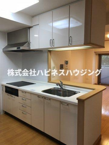 T's garden北柏　2号棟のキッチン