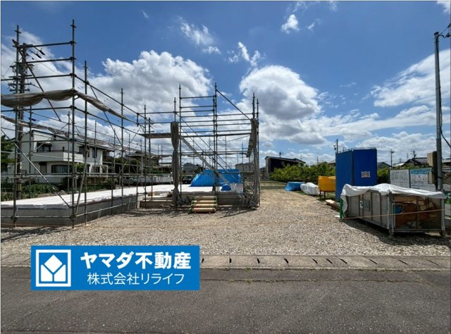 【商談中】リーブルガーデン　本巣郡北方町芝原西町　全1区画分譲　平屋建ての外観|「現地（2026年5月11日）撮影」　
■外観写真　
■ヤマダ不動産　株式会社リライフ　