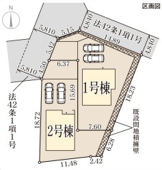 リーブルガーデン高槻市大和2丁目の区画図