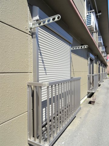 平野コーポ2のセキュリティ|防犯シャッター付き