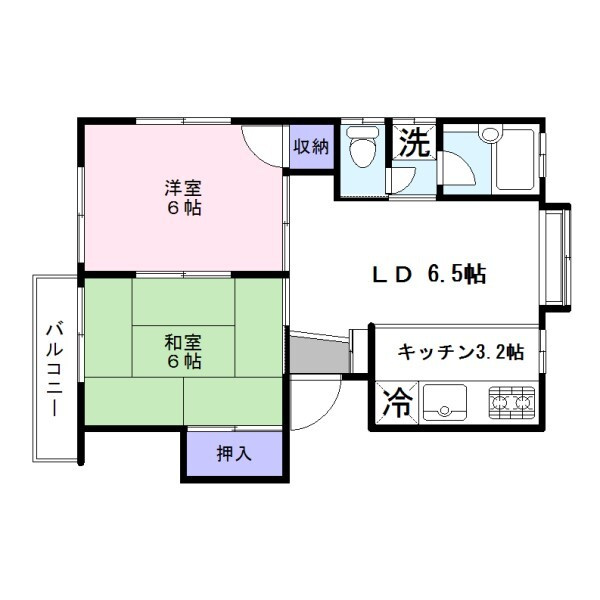 コーポ南の間取り