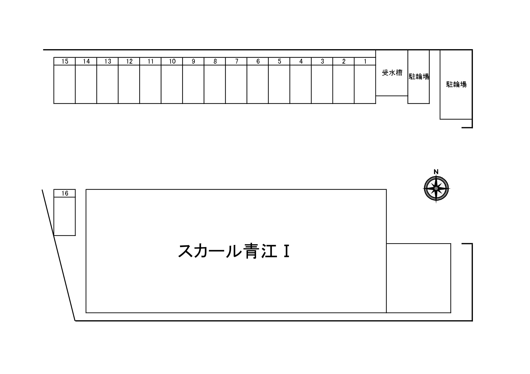 スカール青江Ⅰの区画図