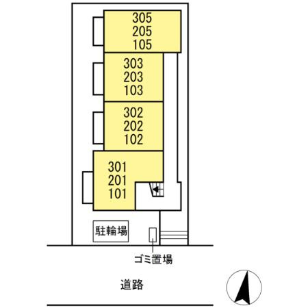 ビラージュの区画図