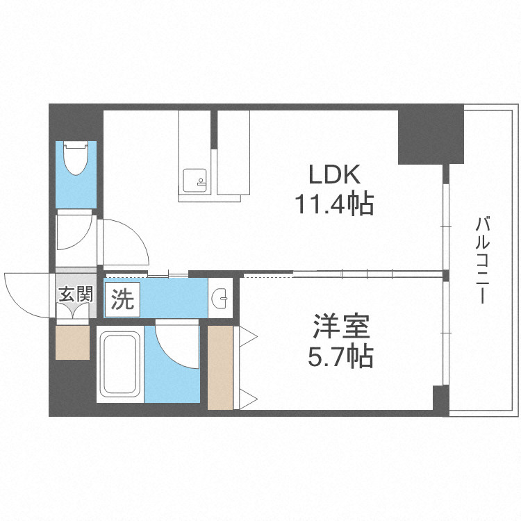 ORSUS新大阪の間取り