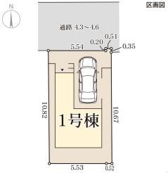 リーブルガーデン池田市豊島北5期の区画図
