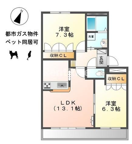 オリエンタルコートの間取り|間取図
