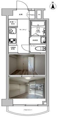 カーサ錦糸町の間取り