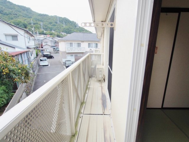 フレグランス笑迫Cのバルコニー
